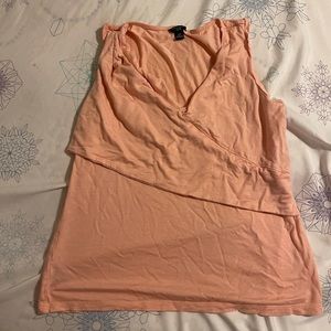 Ann Taylor peach sleeveless top